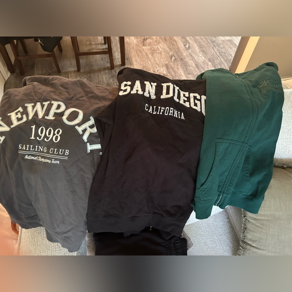 oversized zipped